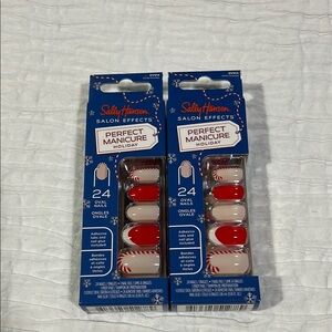 Sally Hansen press on nails Salon Effects Perfect Manicure Holiday Nail Strips